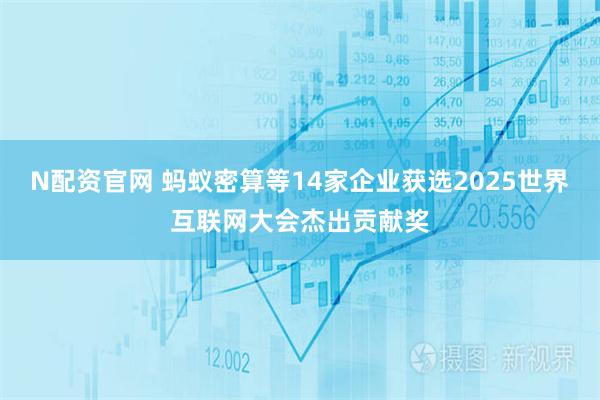 N配资官网 蚂蚁密算等14家企业获选2025世界互联网大会杰出贡献奖